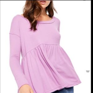 Free People Forever Your Girl Drape Tee Shirt